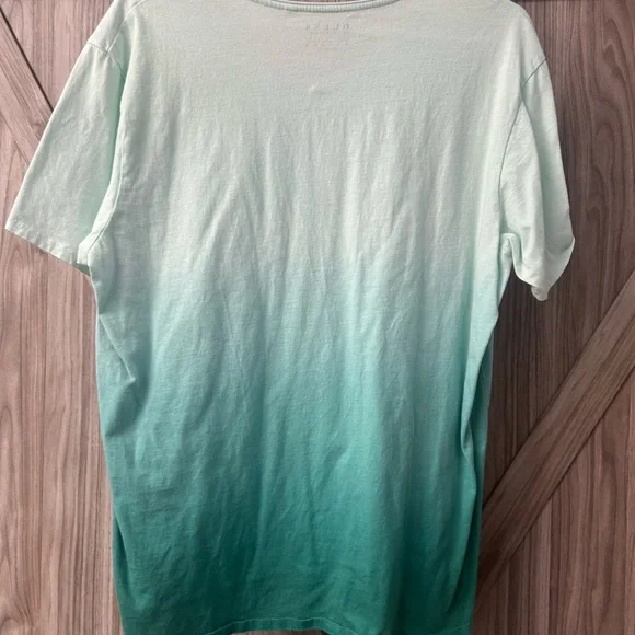 Guess Mint Green V-Neck T-Shirt - Picture 2 of 3